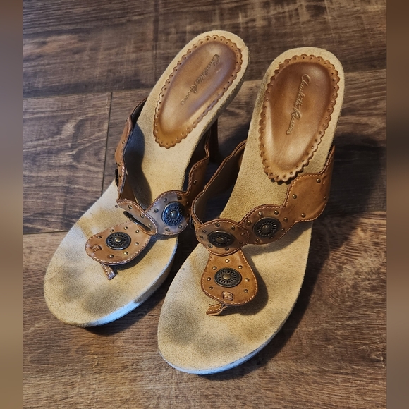 Charlotte Russe Shoes - Charlotte Russe Brown Embellished Sandals